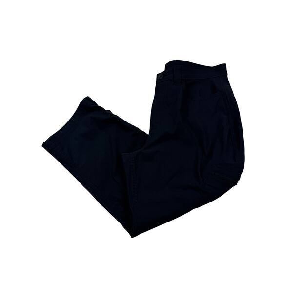 Eddie Bauer Rainier Capris Black Lightweight Activewear Hiking Women's Size 10 - Picture 1 of 9